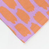 Couverture Polaire Abrégé sur lumineux rose et orange (Coin)