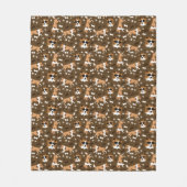 Couverture Polaire Abris Shetland Sheepdog Chiens mignons Pawprint Fu (Devant)