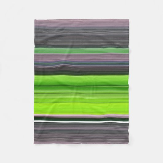 Couverture Polaire Abstract #1: Lime and grey (Devant)
