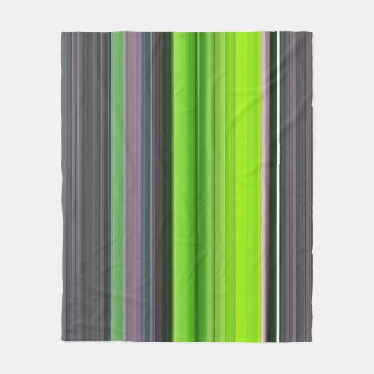 Couverture Polaire Abstract #1: Lime and grey (Devant)