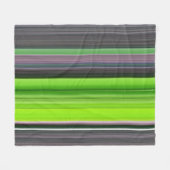 Couverture Polaire Abstract #1: Lime and grey (Devant (Horizontal))