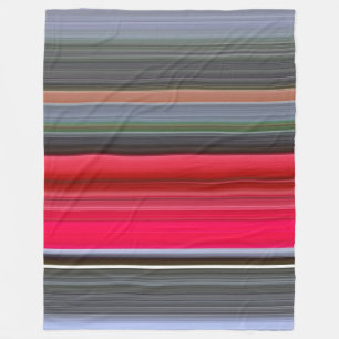 Couverture Polaire Abstract #1: Red and Grey