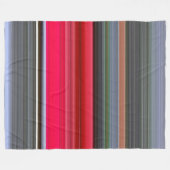 Couverture Polaire Abstract #1: Red and Grey (Devant (Horizontal))