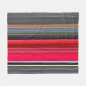 Couverture Polaire Abstract #1: Red and Grey (Devant (Horizontal))