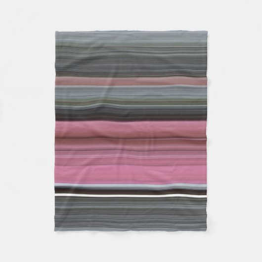 Couverture Polaire Abstract #1: Rose et grey (Devant)