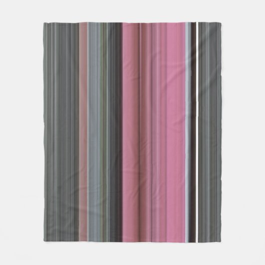 Couverture Polaire Abstract #1: Rose et grey (Devant)