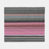 Couverture Polaire Abstract #1: Rose et grey (Devant (Horizontal))