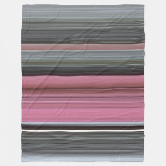 Couverture Polaire Abstract #1: Rose et grey (Devant)