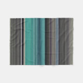 Couverture Polaire Abstract #1: Teal and grey (Devant (Horizontal))