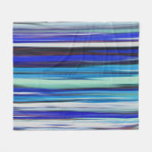 Couverture Polaire Abstract #2: Blue blur (Devant (Horizontal))