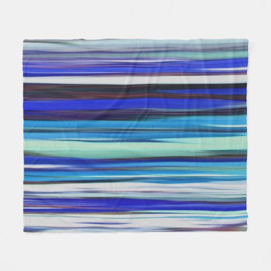 Couverture Polaire Abstract #2: Blue blur (Devant (Horizontal))