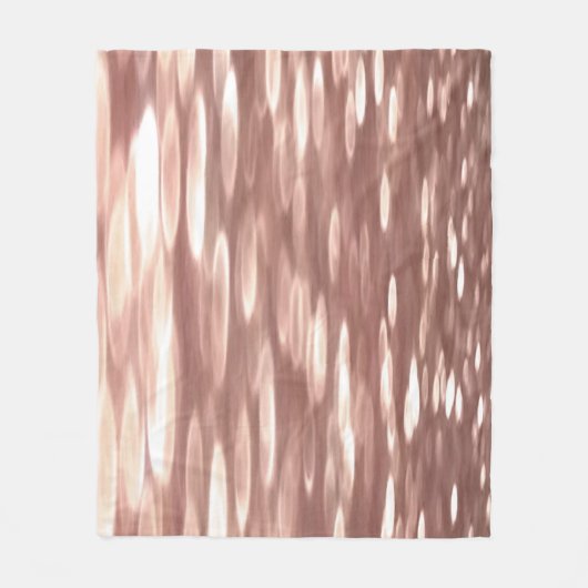 Couverture Polaire Abstract #3: Copper Rose Gold (Devant)