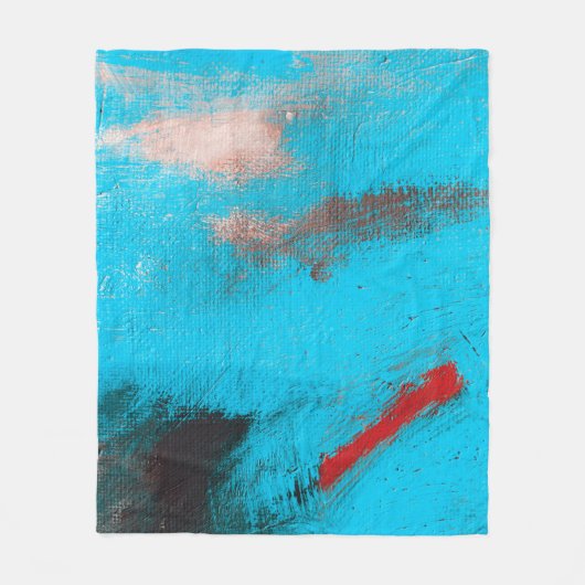 Couverture Polaire Abstract Art Backgroundart,paint,fine,blue,canvas, (Devant)