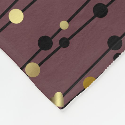 Couverture Polaire Abstract, brown, rose, rose (Coin)