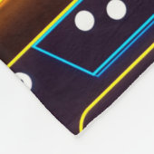 Couverture Polaire Abstract Cassette tape neon retro music of backgro (Coin)