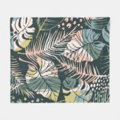 Couverture Polaire Abstract creative seamless pattern with tropical p (Devant (Horizontal))