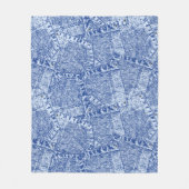 Couverture Polaire Abstract Denim Pockets Patchwork Seamless Pattern  (Devant)
