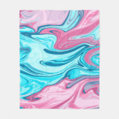 Couverture Polaire Abstract elegant fluide marble liquide (Devant)