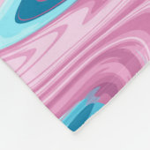 Couverture Polaire Abstract elegant fluide marble liquide (Coin)