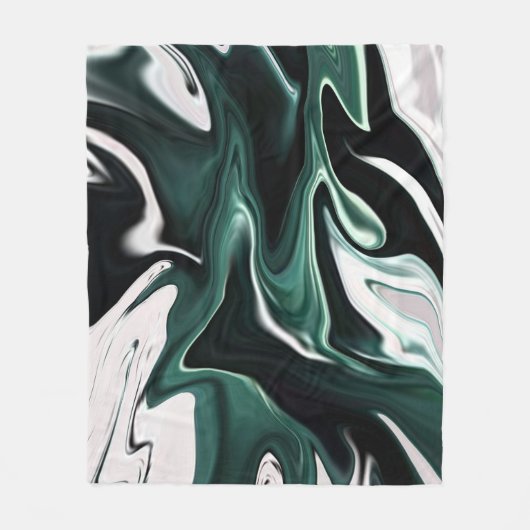 Couverture Polaire Abstract elegant fluide marble liquide (Devant)