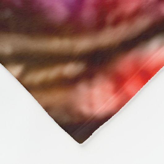 Couverture Polaire Abstract eyes in reds and purples (Coin)