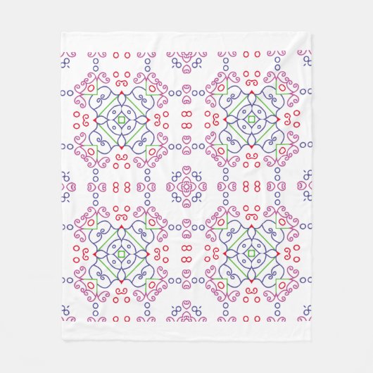 Couverture Polaire Abstract floral pattern designabstract, art, home (Devant)