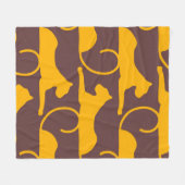Couverture Polaire Abstract Hand Drawing Leopard Cheetah Panther Cat  (Devant (Horizontal))