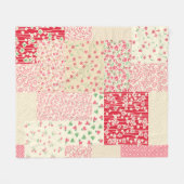 Couverture Polaire abstract hand drawn seamless patchwork pattern wit (Devant (Horizontal))