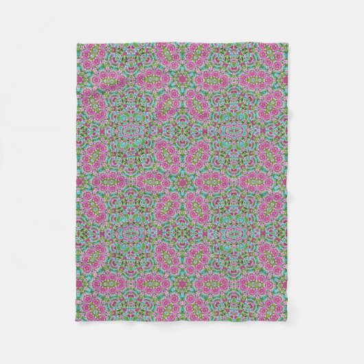 Couverture Polaire Abstract modern mosaic kaleidoscopic (Devant)