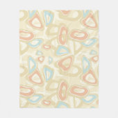 Couverture Polaire Abstract moderne de géométrie des shapes pastel re (Devant)