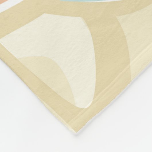 Couverture Polaire Abstract moderne de géométrie des shapes pastel re (Coin)