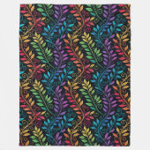 Couverture Polaire Abstract Neon Swirl Pattern (Devant)