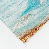 Couverture Polaire Abstract ocean- ART. Natural Luxury. Style incorpo (Coin)