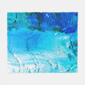 Couverture Polaire Abstract oil paint texture on canvas, background. (Devant (Horizontal))