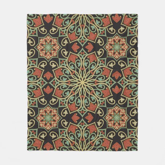 Couverture Polaire Abstract pattern. Oriental color background. (Devant)