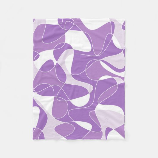 Couverture Polaire Abstract pattern - purple. (Devant)
