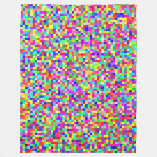 Couverture Polaire Abstract Pixelated RGB (Devant)