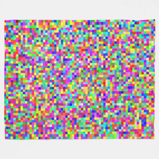 Couverture Polaire Abstract Pixelated RGB (Devant (Horizontal))