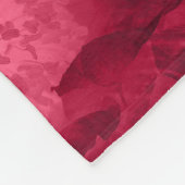 Couverture Polaire Abstract red roses poppy flowers floral romantic (Coin)