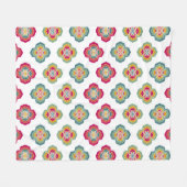 Couverture Polaire Abstract Seamless Floral Background, surface textu (Devant (Horizontal))