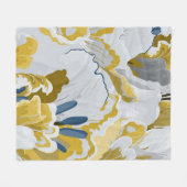 Couverture Polaire Abstract seamless pattern. Light grey, yellow, g (Devant (Horizontal))