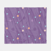 Couverture Polaire Abstract seamless purple pattern with circles and (Devant (Horizontal))
