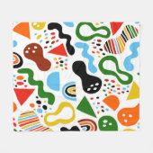 Couverture Polaire abstraction de style moderne avec composition (Devant (Horizontal))