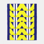 Couverture Polaire abstraction jaune vif (Devant)