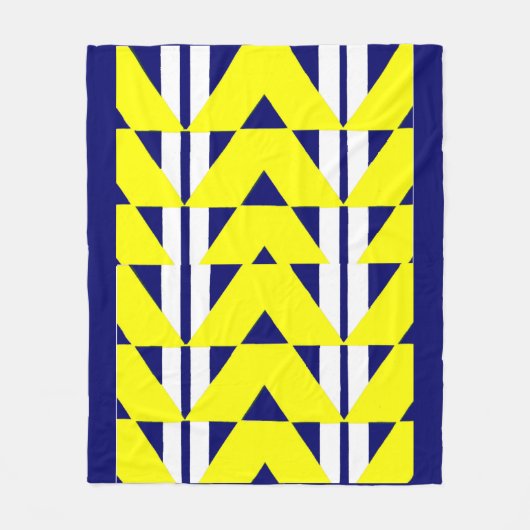 Couverture Polaire abstraction jaune vif (Devant)