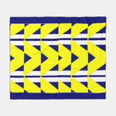 Couverture Polaire abstraction jaune vif (Devant (Horizontal))