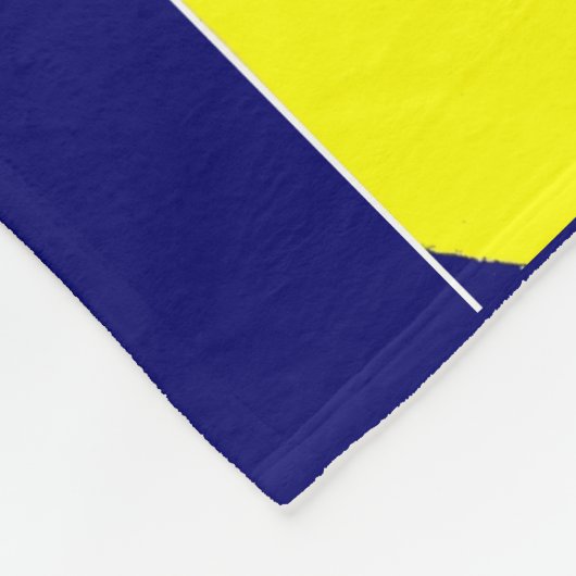 Couverture Polaire abstraction jaune vif (Coin)