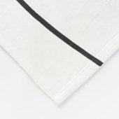 Couverture Polaire Abstrait 010517 - Noir sur blanc (Coin)