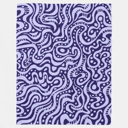 Couverture Polaire Abstrait 041211 - Bleu en poudre sur 150a51 (Devant)