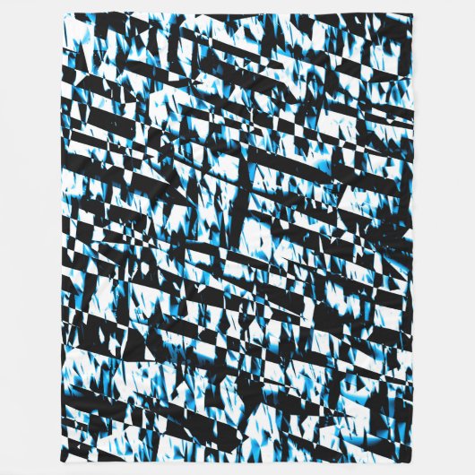 Couverture Polaire Abstrait 190819 - 010 - Style Indigo (Devant)